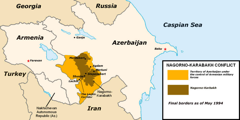 Nagorno Karabakh Occupation Map